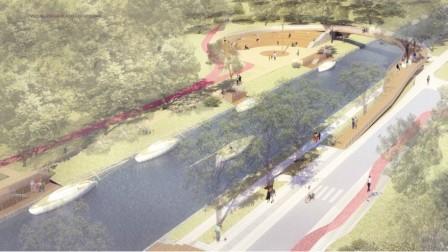 Nowa kładka nad kanałem i amfiteatr dla żeglarzy