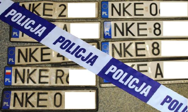 Kętrzyn.32- latek kradł tablice rejestracyjne