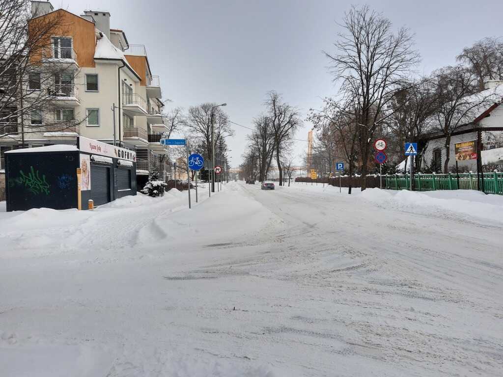 Miejsca składowania śniegu na terenie Giżycka