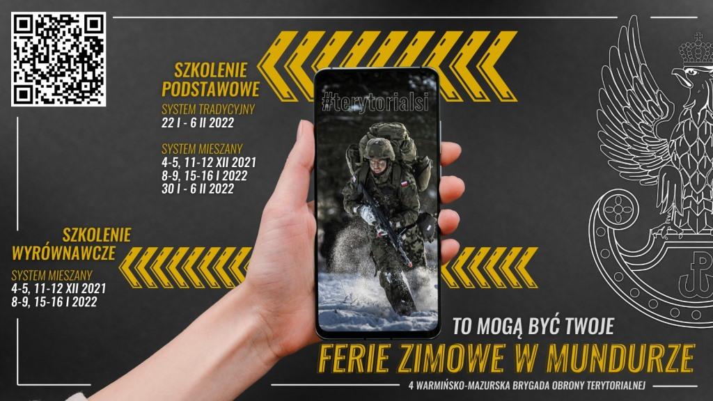 Ferie zimowe z 4 Warmińsko-Mazurską Brygadą Obrony Terytorialnej