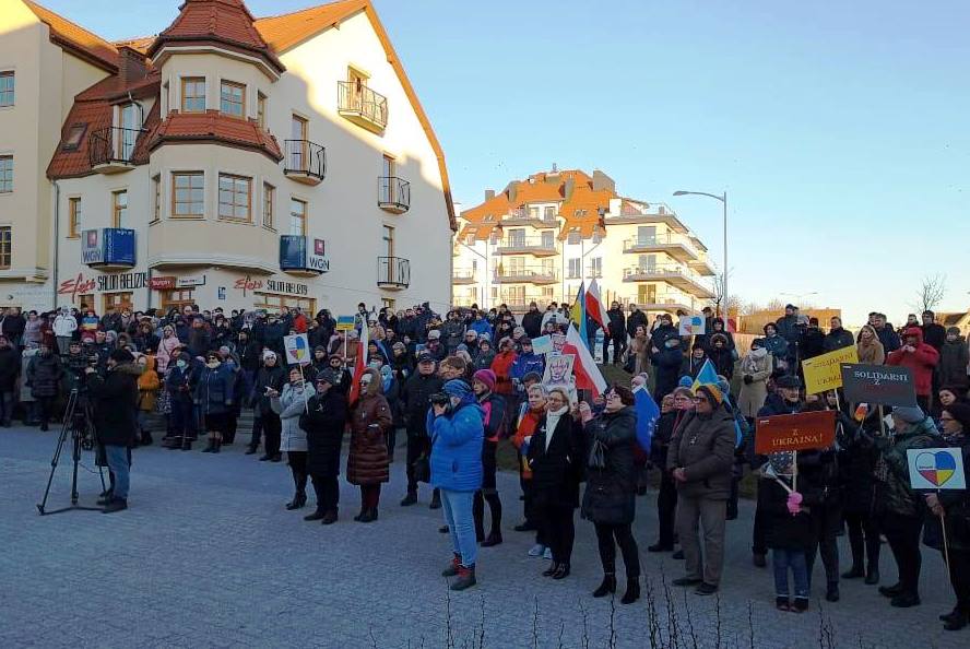 Wiec poparcia dla Ukrainy w Giżycku (zdjęcia)