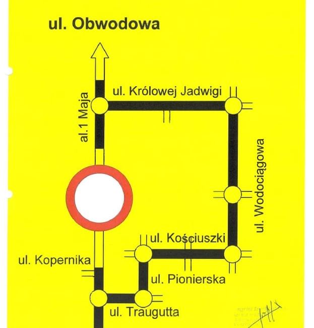 Przebudowa odcinka al. 1 Maja w Giżycku. Kierowców czekają utrudnienia