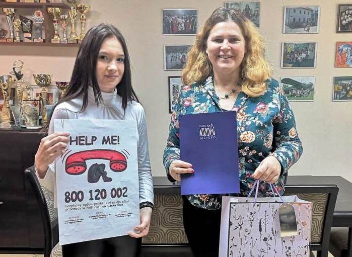 Laureaci konkursu profilaktycznego „Nie migaj się od odpowiedzialności – HELP ME”