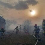 Pożar domu jednorodzinnego w Kozinie (1)