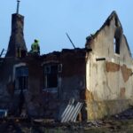 Pożar domu jednorodzinnego w Kozinie (2)