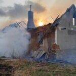 Pożar domu jednorodzinnego w Kozinie (4)