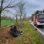 Śmiertelny wypadek na trasie Giżycko-Miłki. Nie żyje 47-letni kierowca alfa romeo (1)