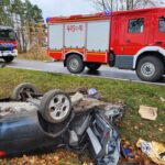 Śmiertelny wypadek na trasie Giżycko-Miłki. Nie żyje 47-letni kierowca alfa romeo (7)