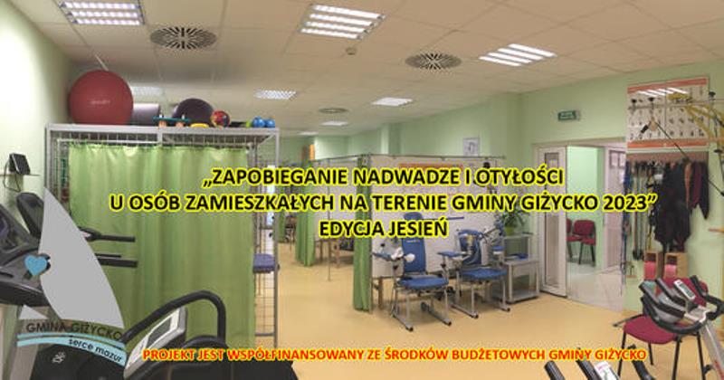 Jesienna edycji projektu „Zapobieganie nadwadze i otyłości u osób zamieszkałych na terenie Gminy Giżycko” w AZS Wilkasy