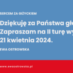 Ewa Ostrowska baner wyborczy