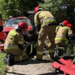 Wypadek w Gajewie. Motocyklista zderzył się z volkswagenem (2)