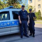Starszy mężczyzna zasłabł na ul. Przemysłowej. Pomogli policjanci (2)