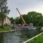 W obiektywie Przęsło mostu obrotowego znów nad Kanałem Łuczańskim (1)