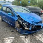 Kolizja trzech aut w Rynie. Jedna osoba trafiła do szpitala (3)