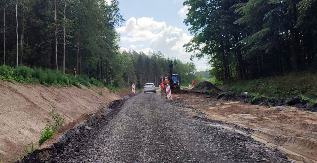 Utrudnienia w ruchu na drodze wojewódzkiej Giżycko – Kętrzyn. Zmiany od 20 sierpnia
