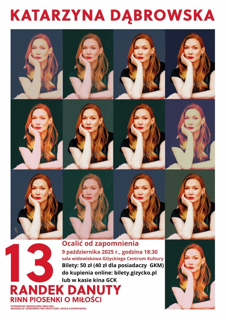 Nostalgiczna podróż z piosenkami Danuty Rinn. Koncert Katarzyny Dąbrowskiej w Giżycku