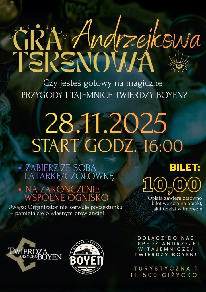 Andrzejki w Twierdzy Boyen: pierwsza nocna gra terenowa