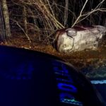 Seat dachował na trasie między Ogonkami a Pozezdrzem (1)