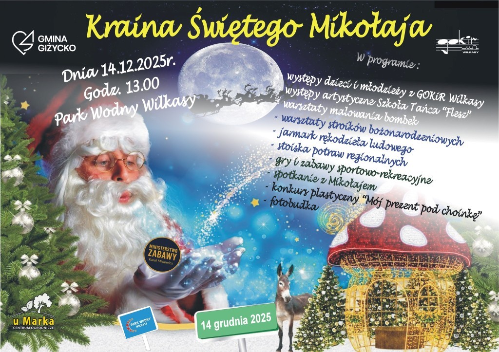 Świąteczny weekend w Gminie Giżycko. Kiermasz, jarmark i atrakcje dla całych rodzin