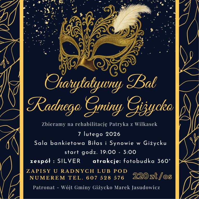 Charytatywny Bal Radnego Gminy Giżycko już 7 lutego