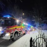 Nocny pożar w Konopkach Wielkich. Ogień wybuchł w kotłowni (1)