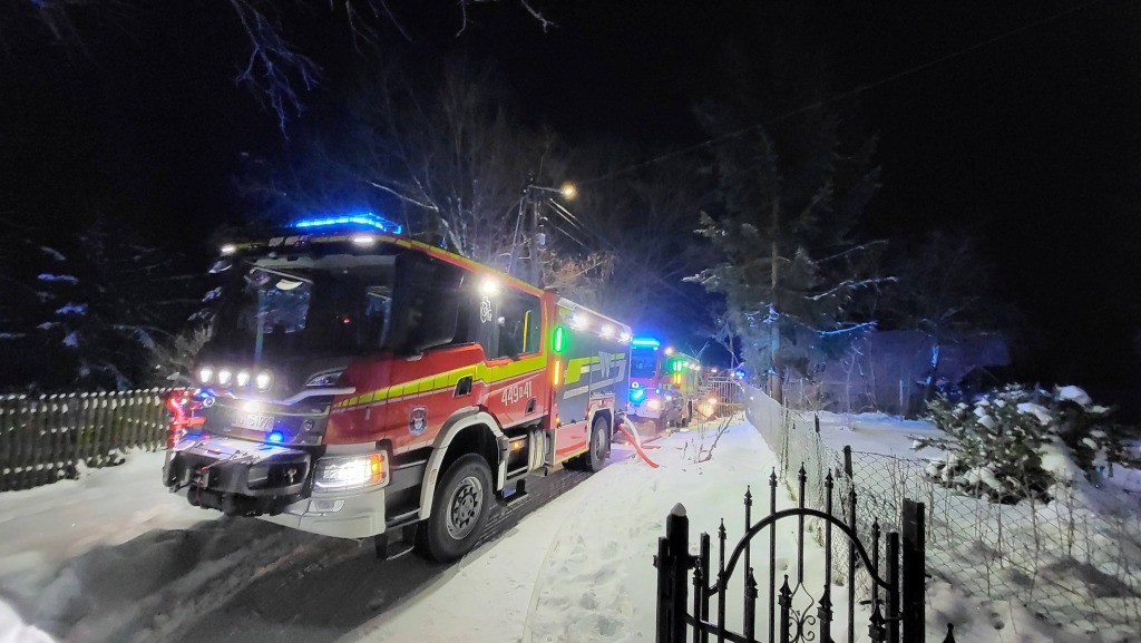 Nocny pożar w Konopkach Wielkich. Ogień wybuchł w kotłowni