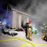 Nocny pożar w Konopkach Wielkich. Ogień wybuchł w kotłowni (3)