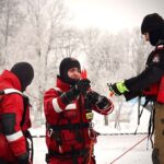 Strażacy szkolą się i apelują o ostrożność na zamarzniętych akwenach (2)