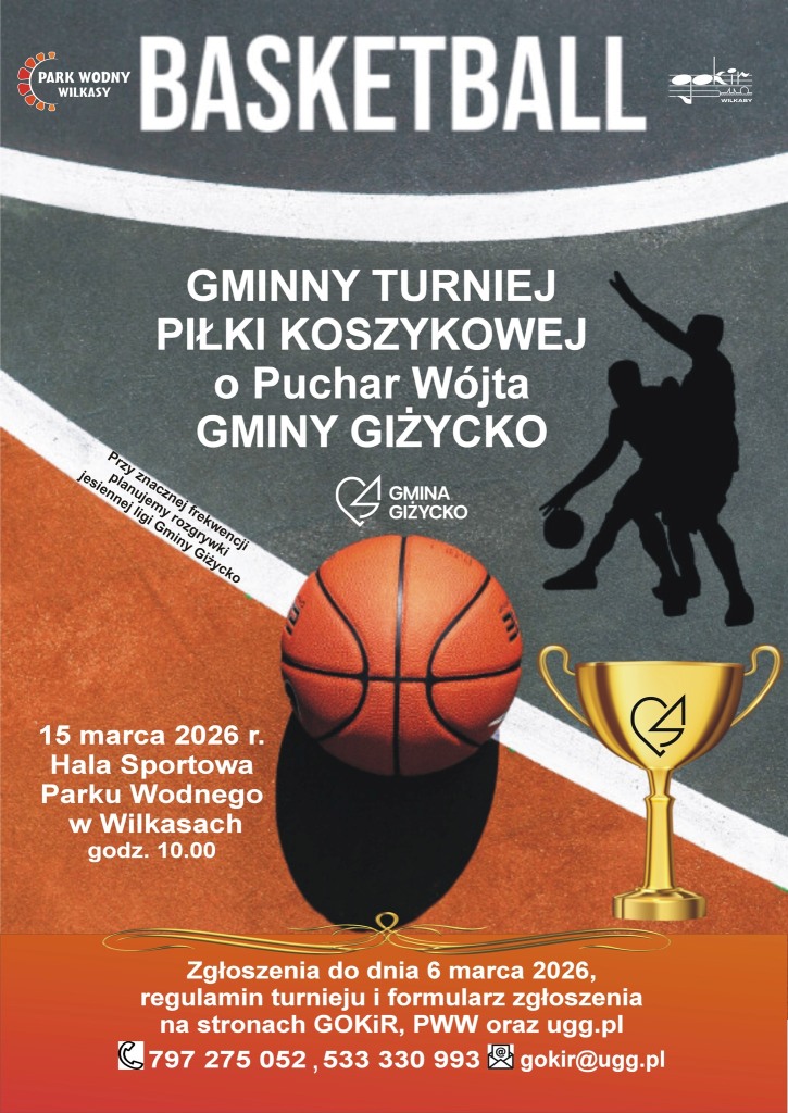 Gminny Turnieju Piłki Koszykowej o Puchar Wójta Gminy Giżycko