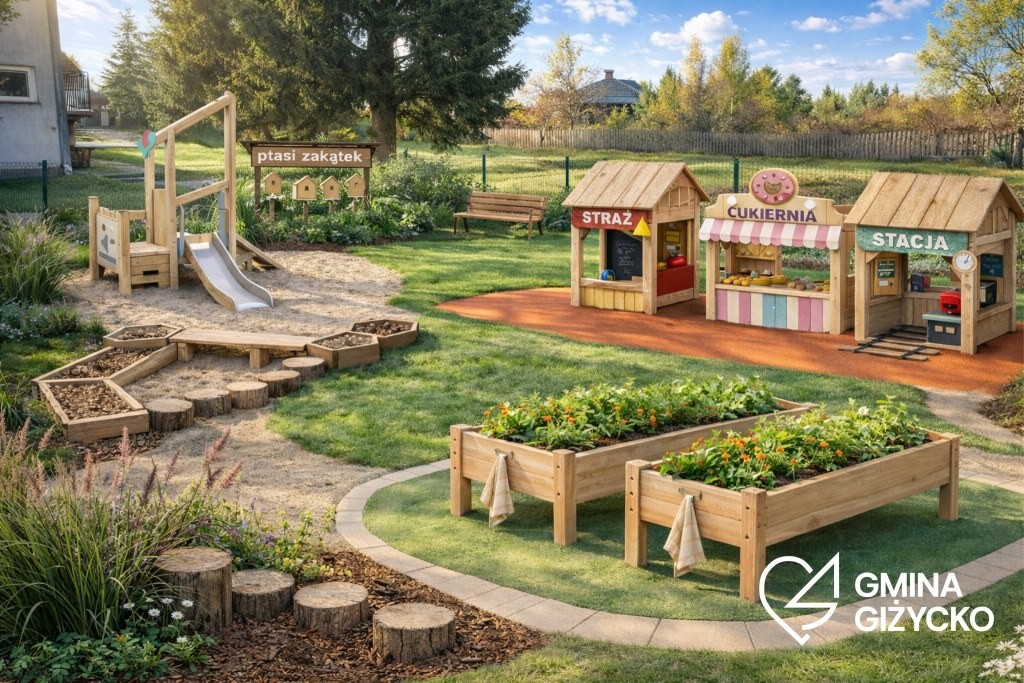 Kolejna inwestycja dla najmłodszych. Powstanie nowoczesny plac zabaw przy Klubie Dziecięcym w Wilkasach