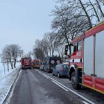 Tragiczny wypadek na trasie Ryn-Giżycko. Nie żyje 21-letnia kobieta (1)