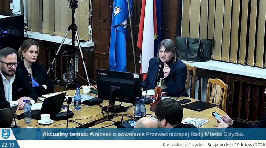 Zmiany w giżyckim samorządzie. Przewodnicząca Rady Miejskiej odwołana ze stanowiska