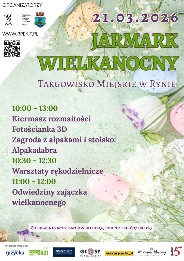 Ryn zaprasza na Jarmark Wielkanocny [ZAPOWIEDŹ]