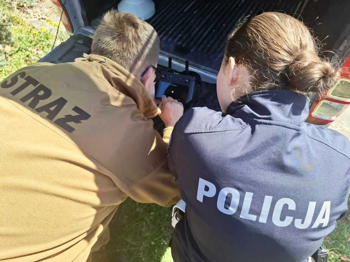 Akcja „Bezpieczny przejazd”. Policja kontrolowała kierowców z drona