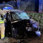 Zjechał na przeciwny pas i uderzył w drzewo. Nie żyje 65-letni kierowca