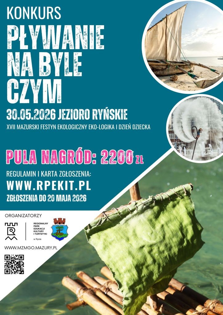 „Pływanie na byle czym” w Rynie. realizowane są zapisy do konkursu