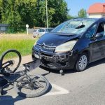 14-letni rowerzysta potrącony na przejściu dla pieszych. Trafił do szpitala śmigłowcem (1)