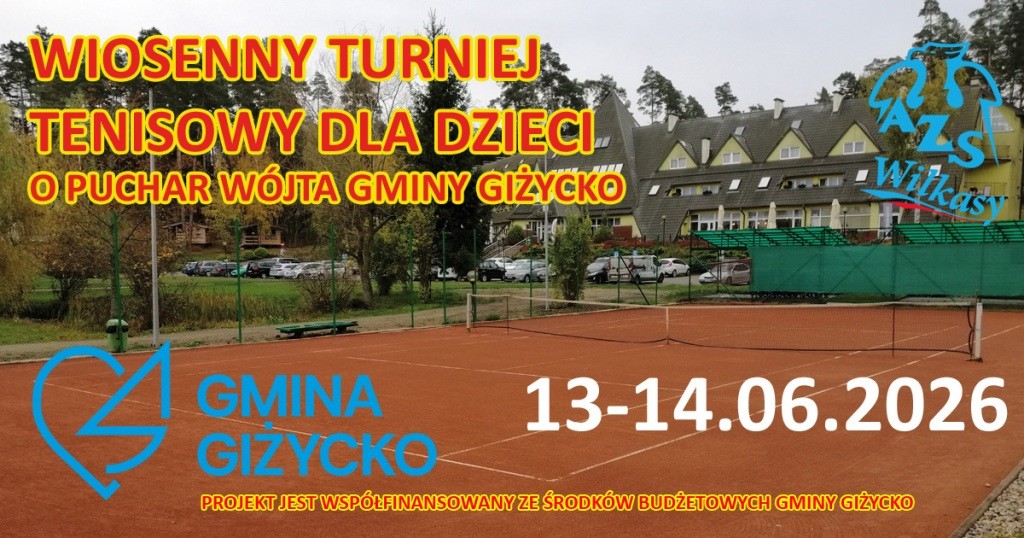 Młodzi tenisiści powalczą o Puchar Wójta Gminy Giżycko