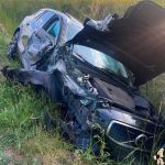 Zderzenie ciągnika rolniczego i samochodu osobowego na DK59. Jedna osoba trafiła do szpitala (2)