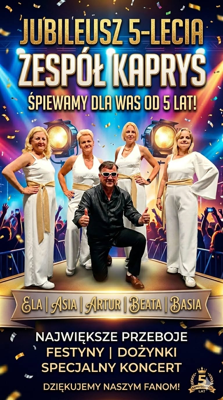 Zespół „Kaprys” świętuje 5-lecie. Przed nami jubileuszowy koncert