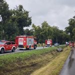 Nietrzeźwa 44-latka dachowała audi. Pasażerka trafiła do szpitala w Giżycku (1)