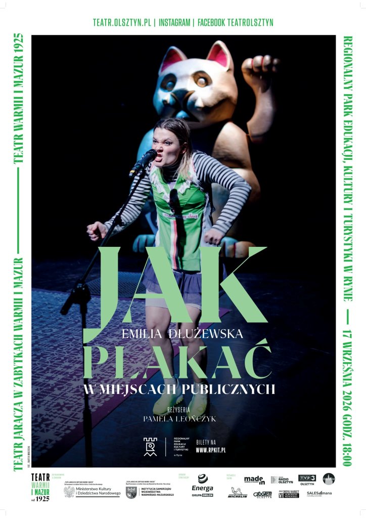 „Jak płakać w miejscach publicznych” w Rynie. Spektakl Teatru Jaracza już 17 września