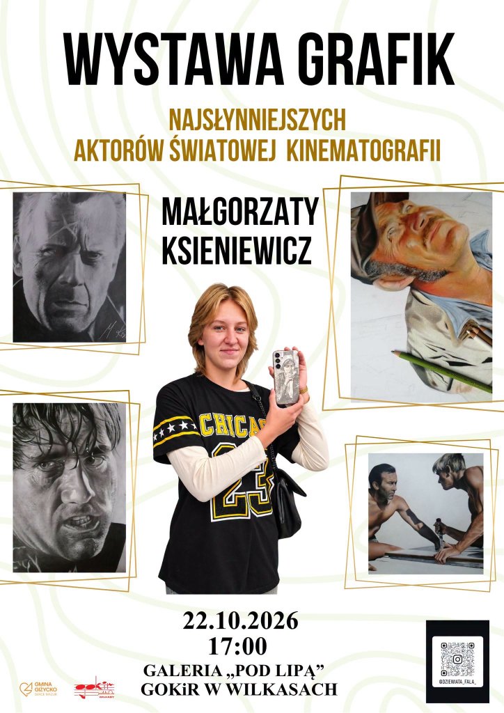 Gwiazdy kina w Galerii „Pod Lipą”. Wystawa prac Małgorzaty Ksieniewicz