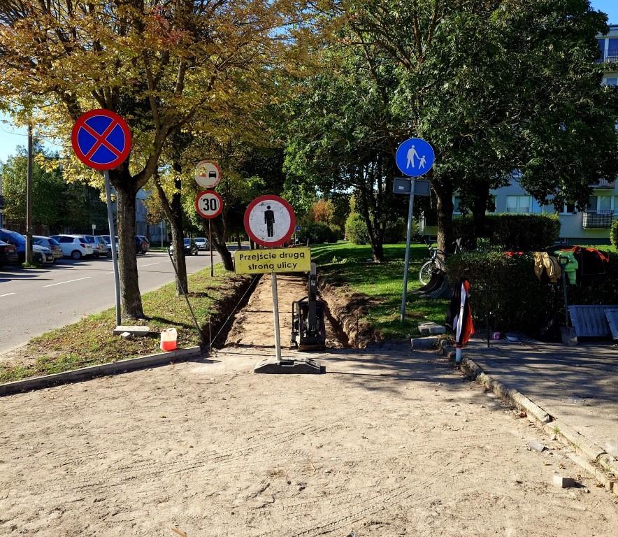 Ruszył remont chodnika przy ul. Kościuszki w Giżycku