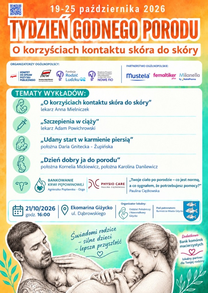 Tydzień Godnego Porodu w Giżycku. W Ekomarinie odbędą się wykłady dla przyszłych rodziców